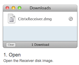 open downloads folder