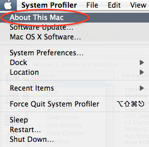 Apple About this Mac image
